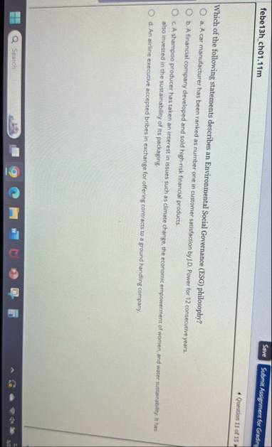 febe 1 3 h _ ch 0 1 . 1 1 m Save Question 1 1 of