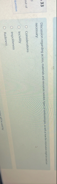 3 3 Discussion regarding access, materials and