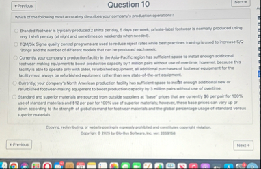 Question 1 0 Which of the following mest