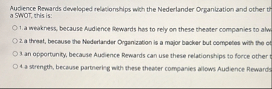 Audience Rewards developed relationships with the