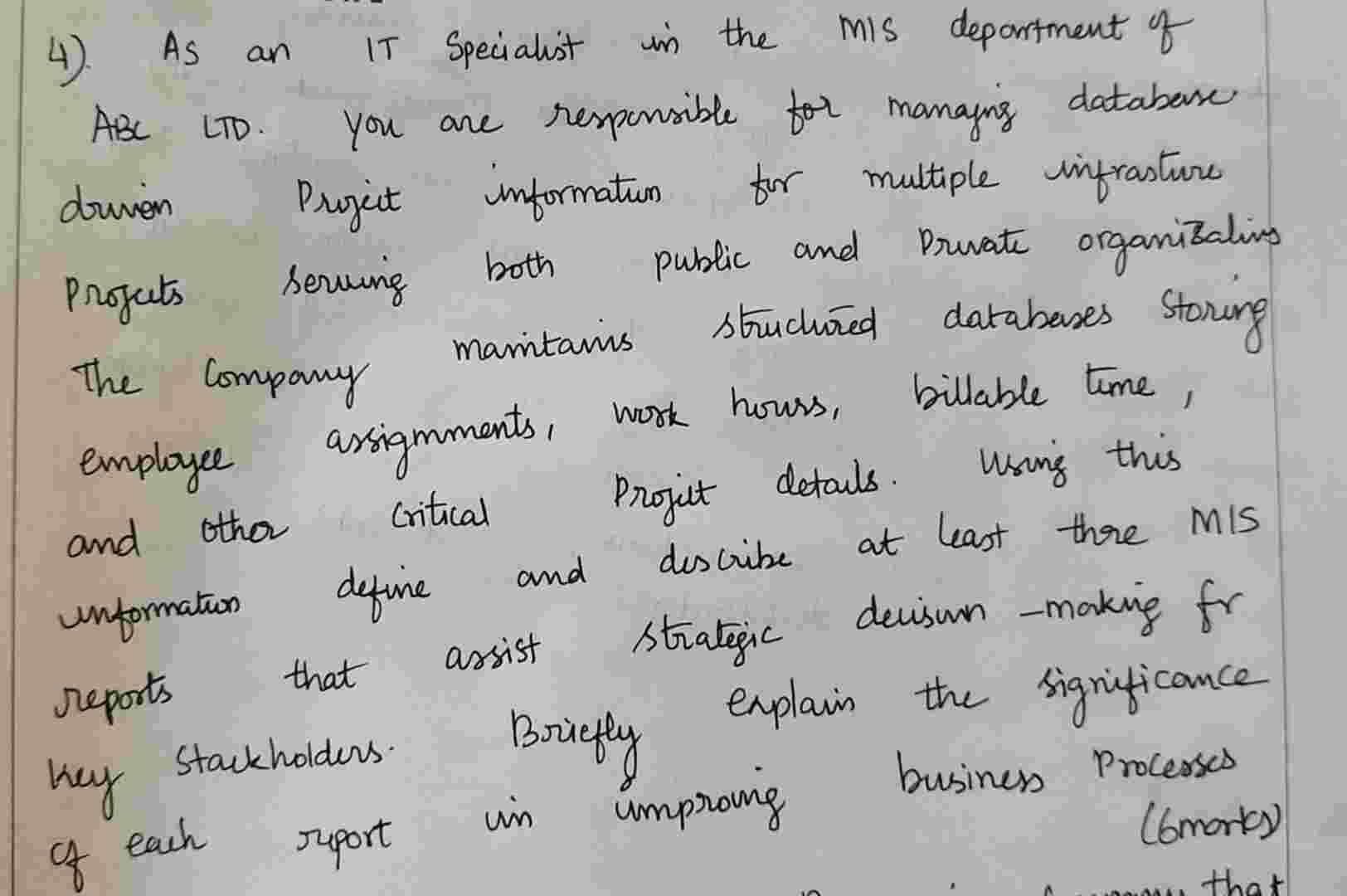 As an IT Specialist in the MIS department of ABC