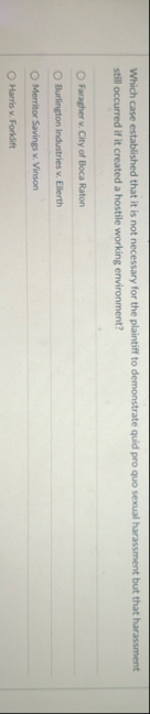 Which case established that it is not necessary