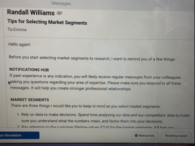 Messages Randall Williams Tips for Selecting