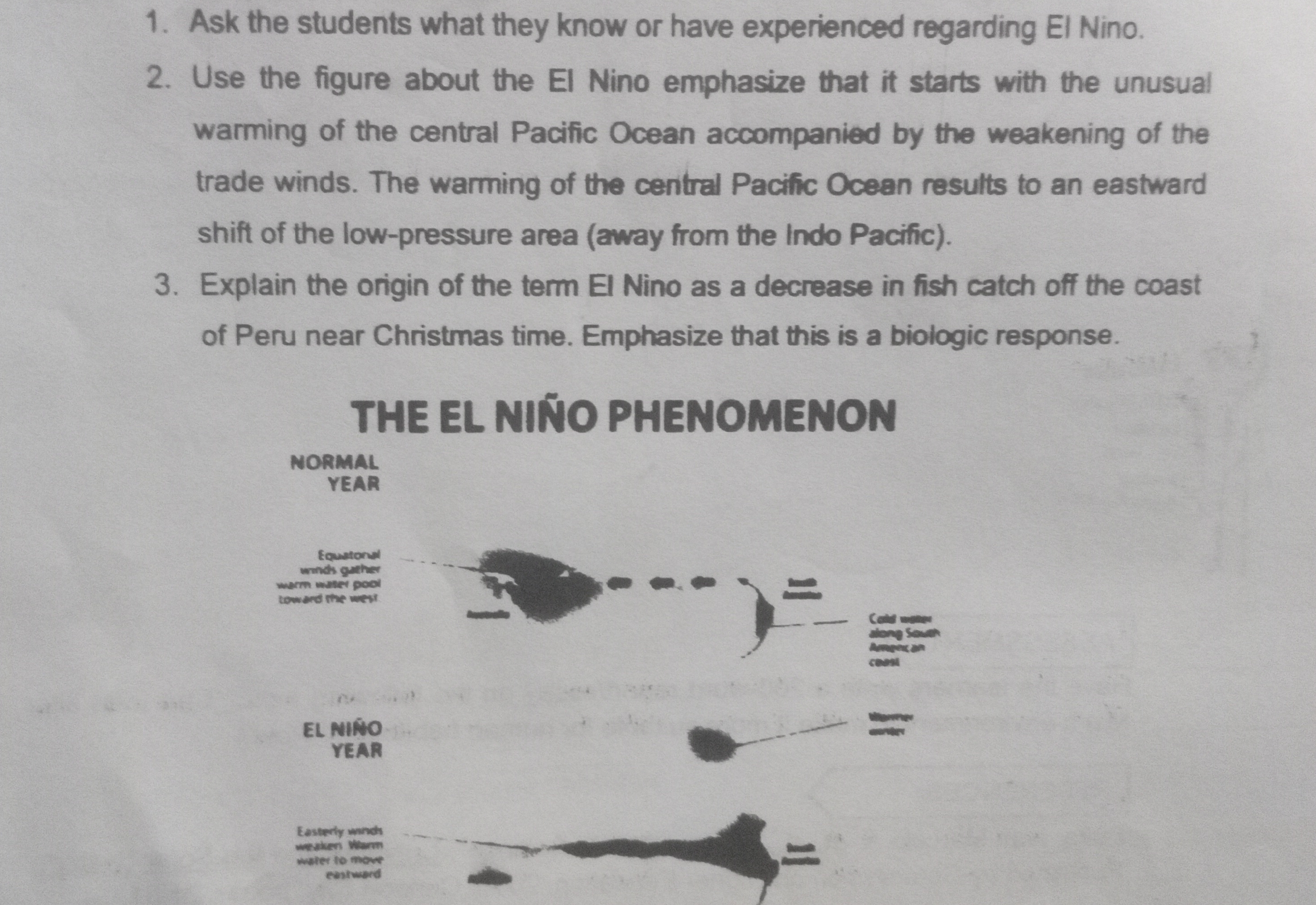 ANSWER 1. Ask the students what they know or have