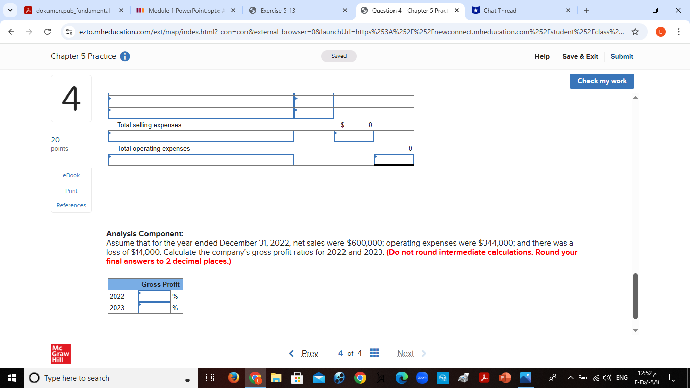 Income Statement for Perdu Sales For Year Ended