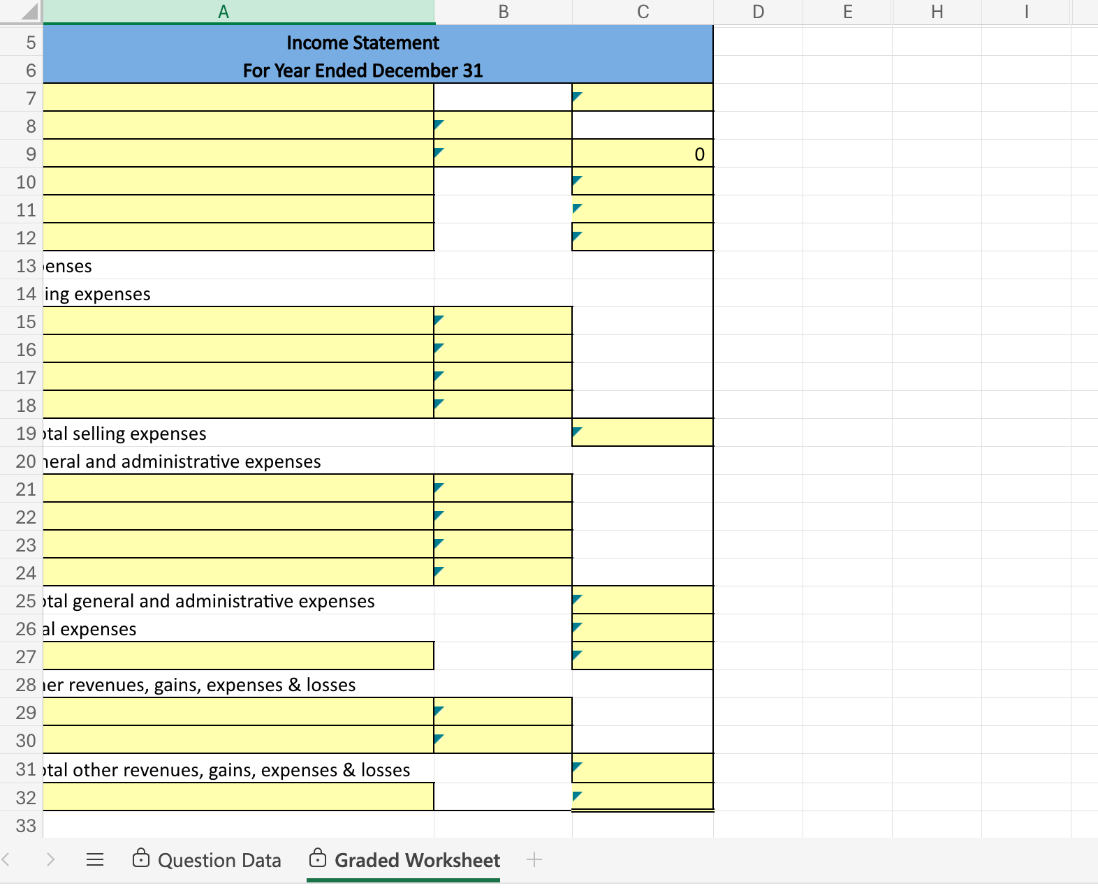 Fit-for-Life Foods reports the following income