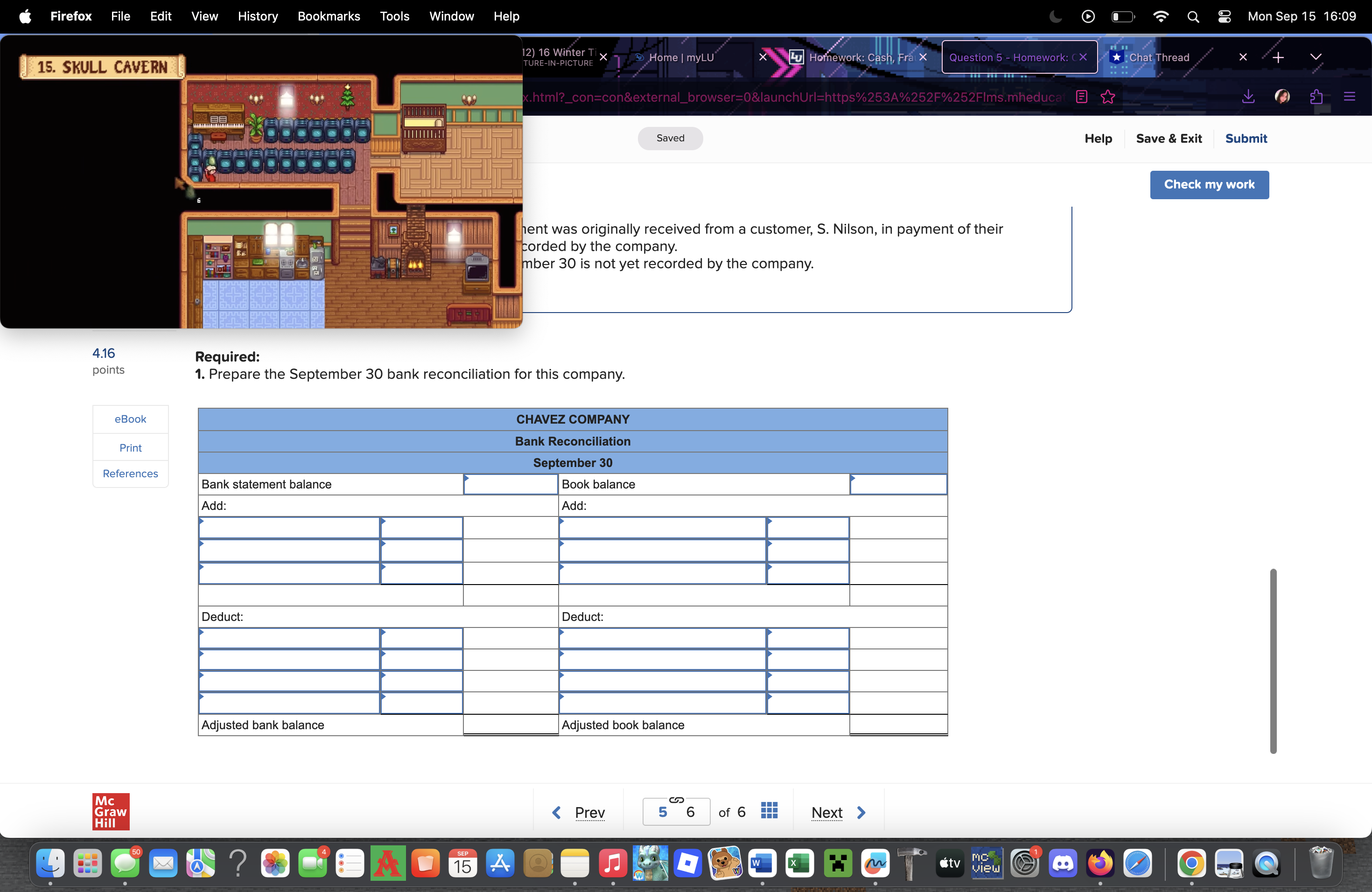 Item 5Part 1 of 24.16 pointsPrintItem 5Required