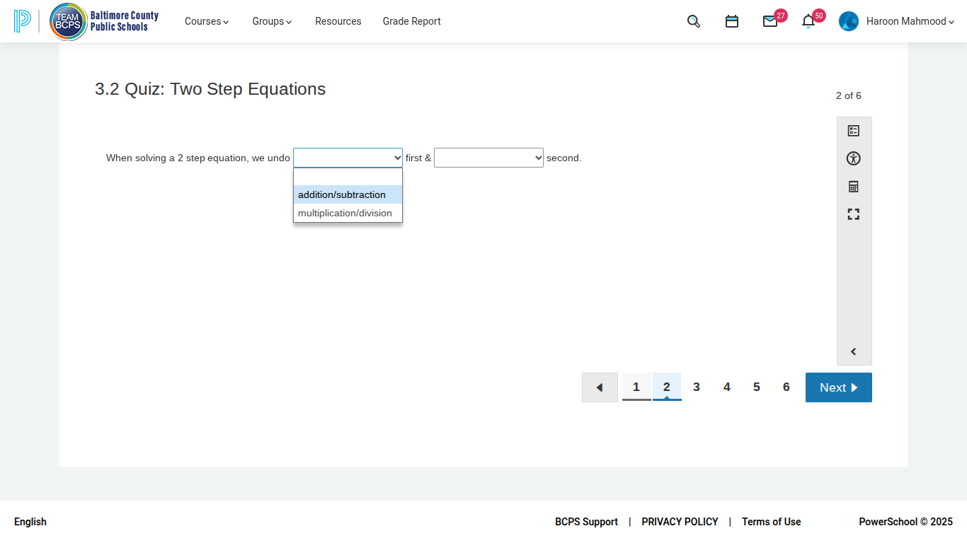 answe TEAM Baltimore County BCPS Public Schools