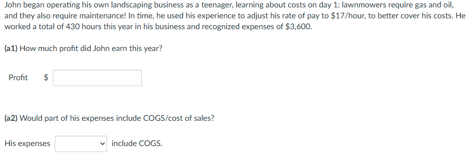 answer again but choose wisely for the a2 section