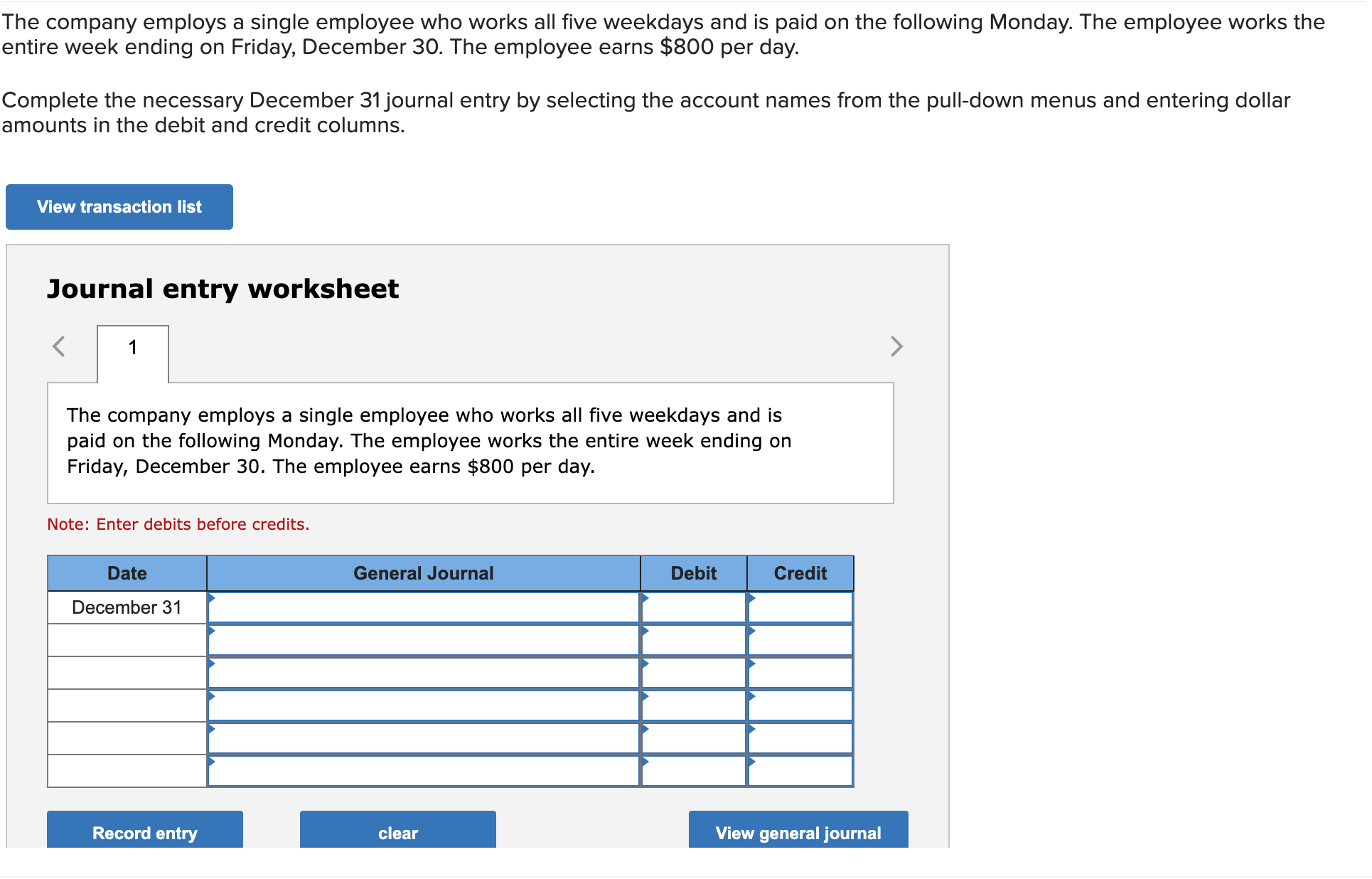 answer this The company employs a single employee