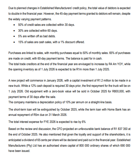 FORMATIVE ASSESSMENT 1 [100 MARKS] Read the CASE