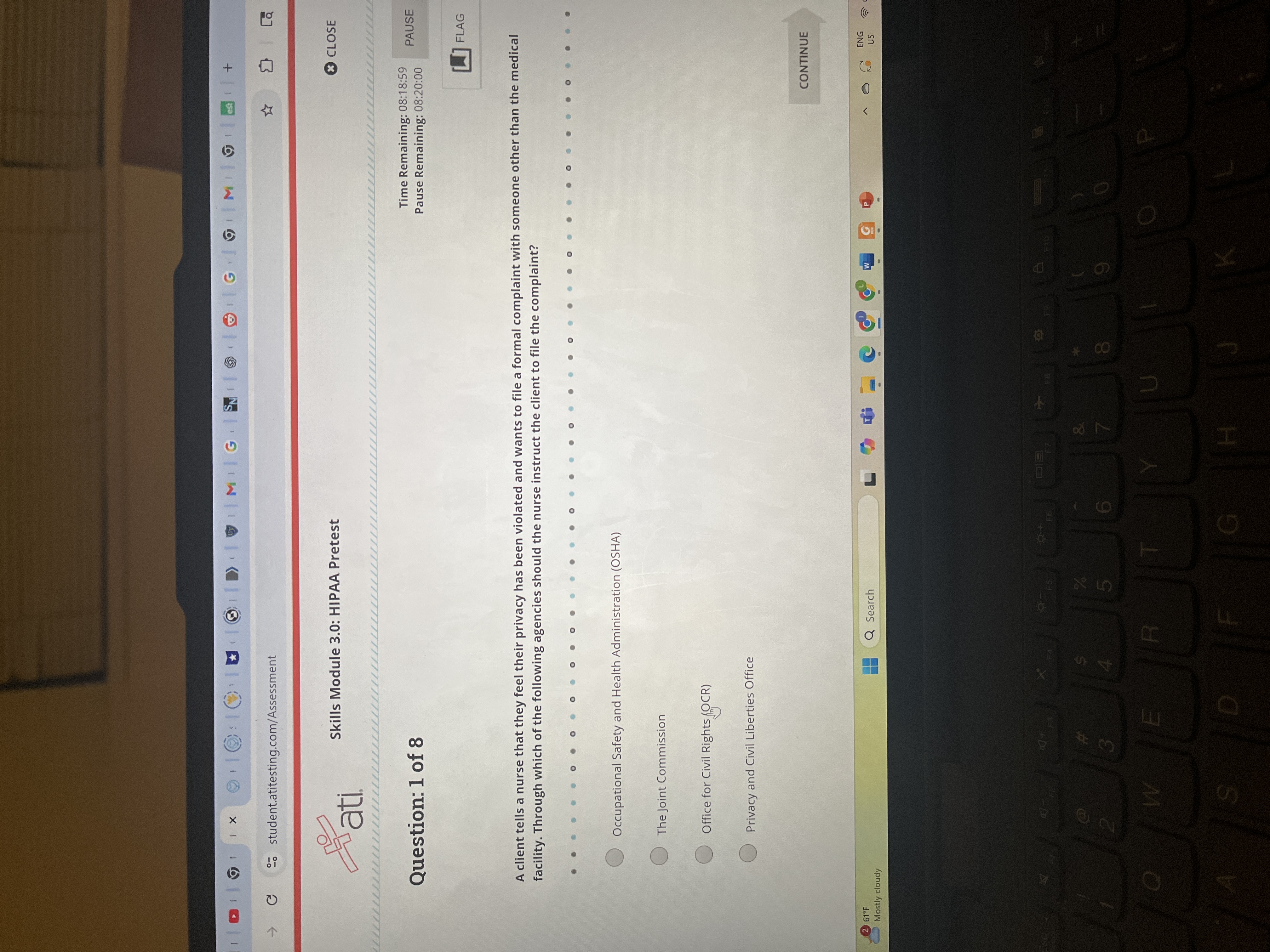 Ans student.atitesting.com/Assessment wati Skills
