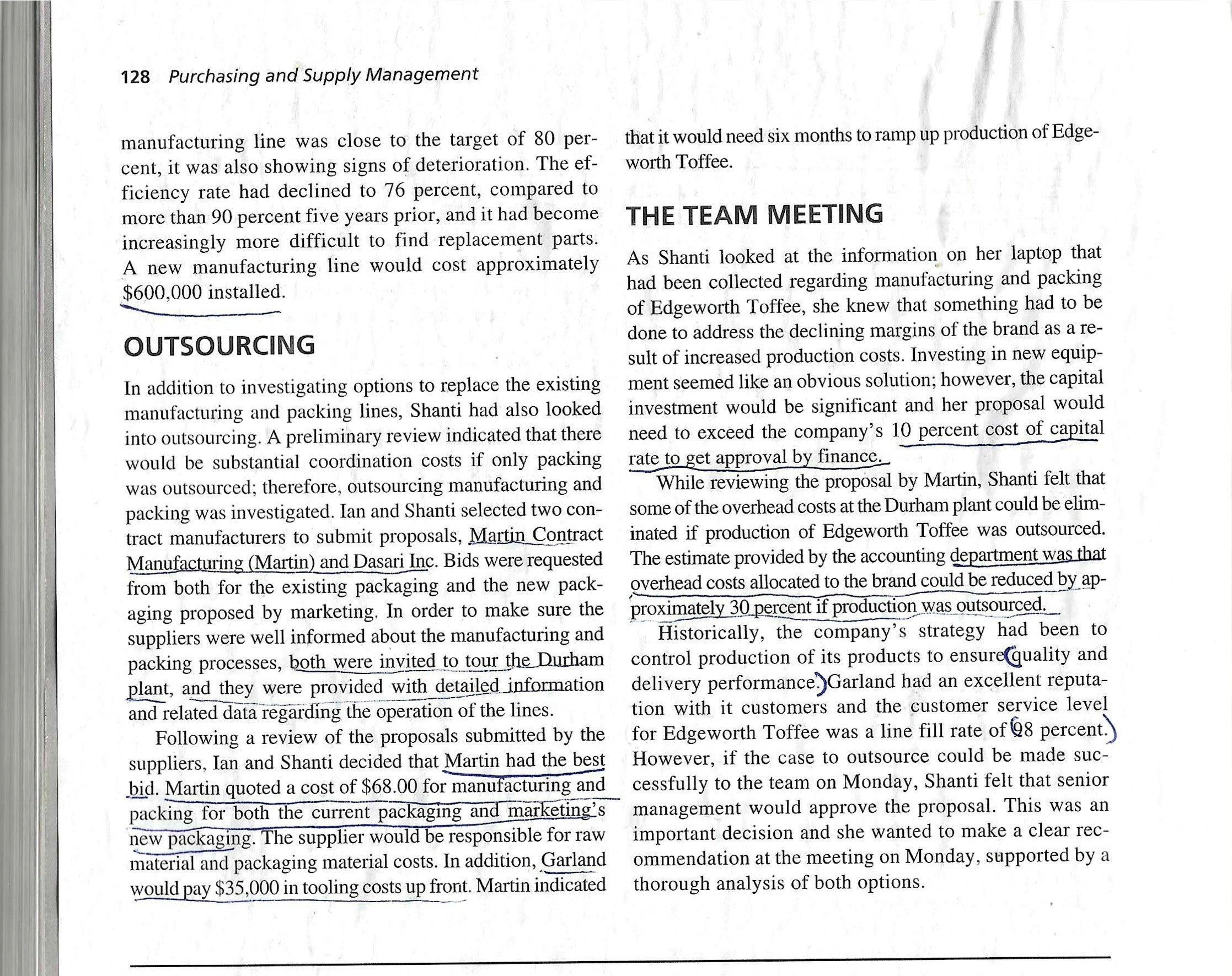 Read "PSM Case 5-1 Garland Chocolates #1", "PSM