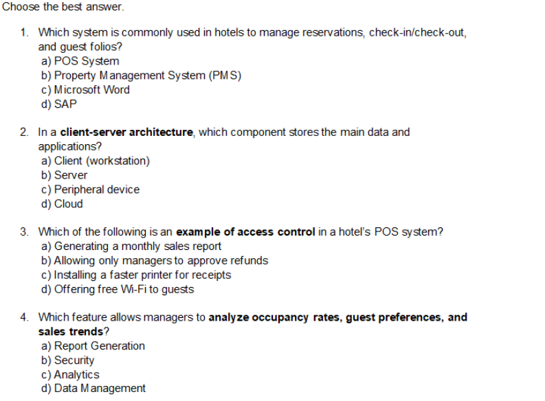 answer this Choose the best answer. 1. Which