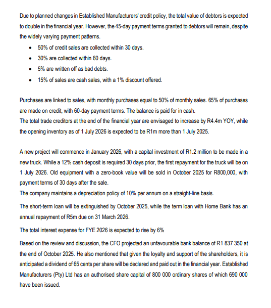 FORMATIVE ASSESSMENT 4 [100 MARKS] Read the CASE