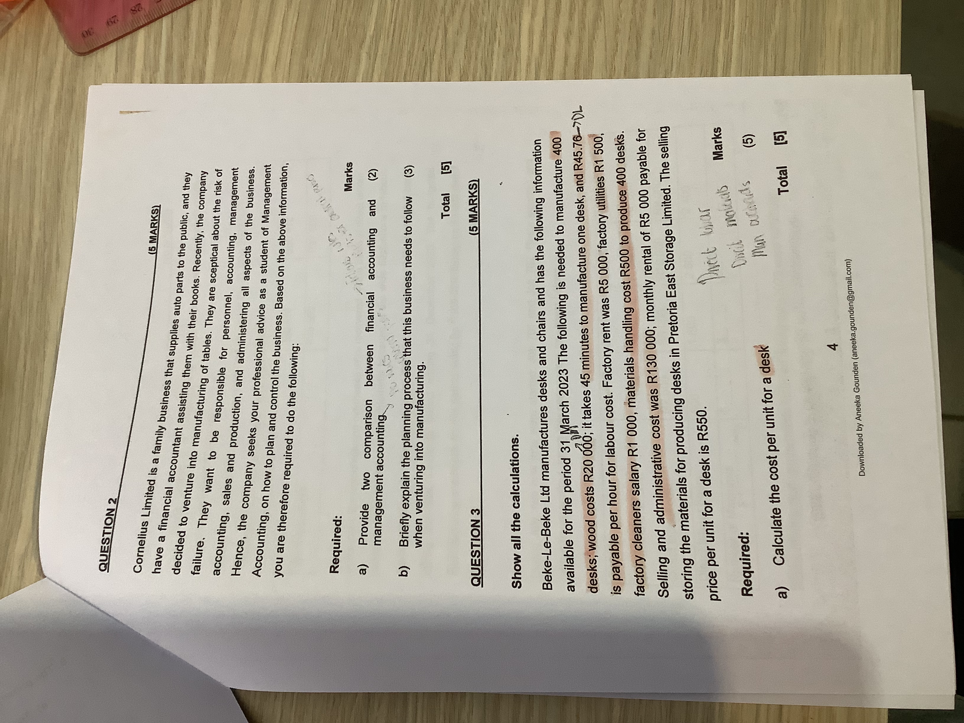 Please answer the following questions, with