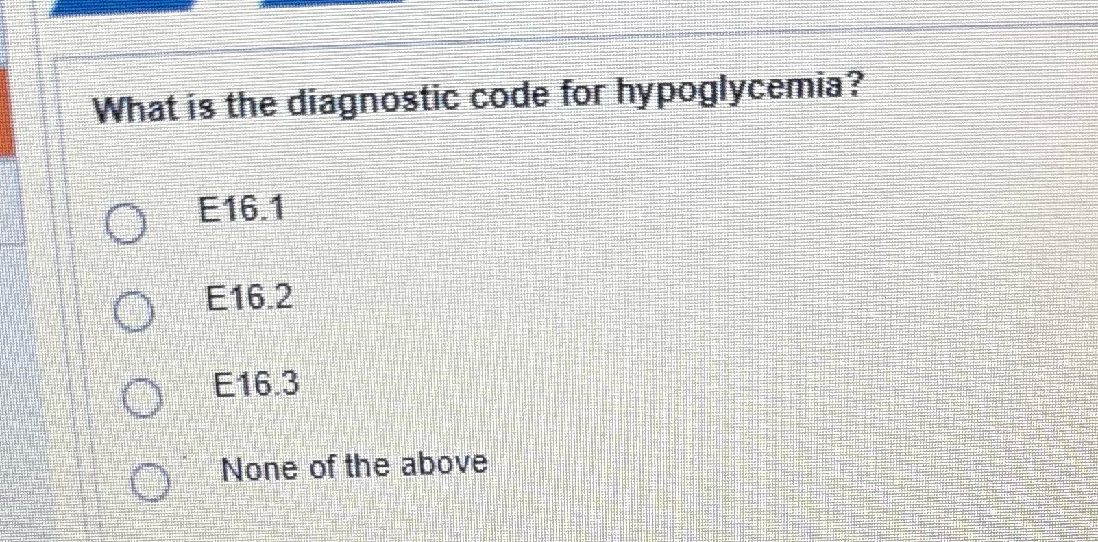 Answer for me What is the diagnostic code for