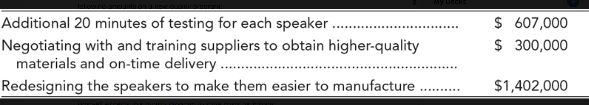 Exercises: S4-16 (Chapter 4): Quality initiative