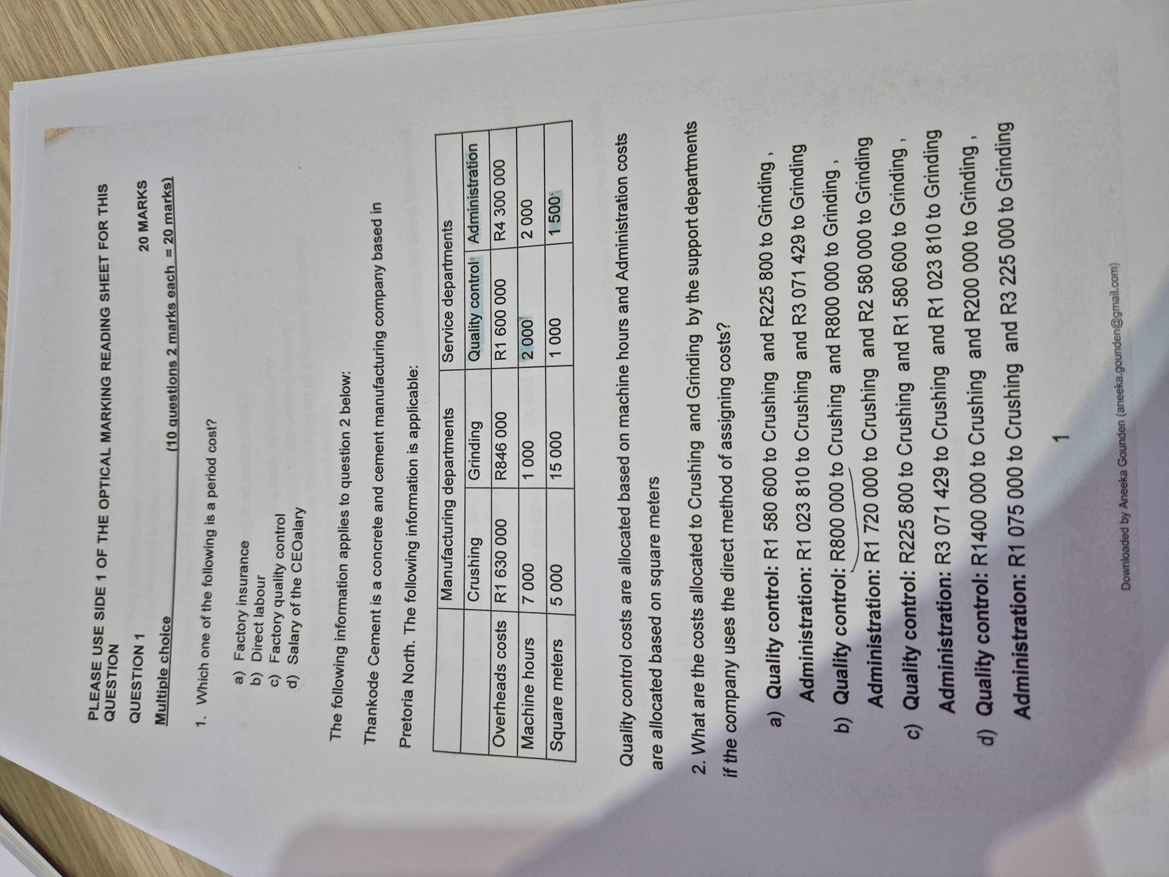 Please answer all the following questions,