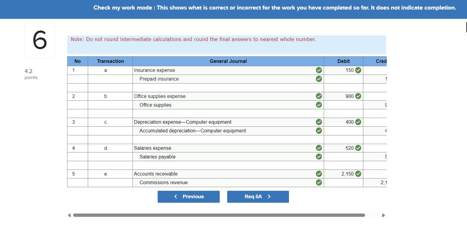 Homework: Adjusting Accounts Problems Assignment