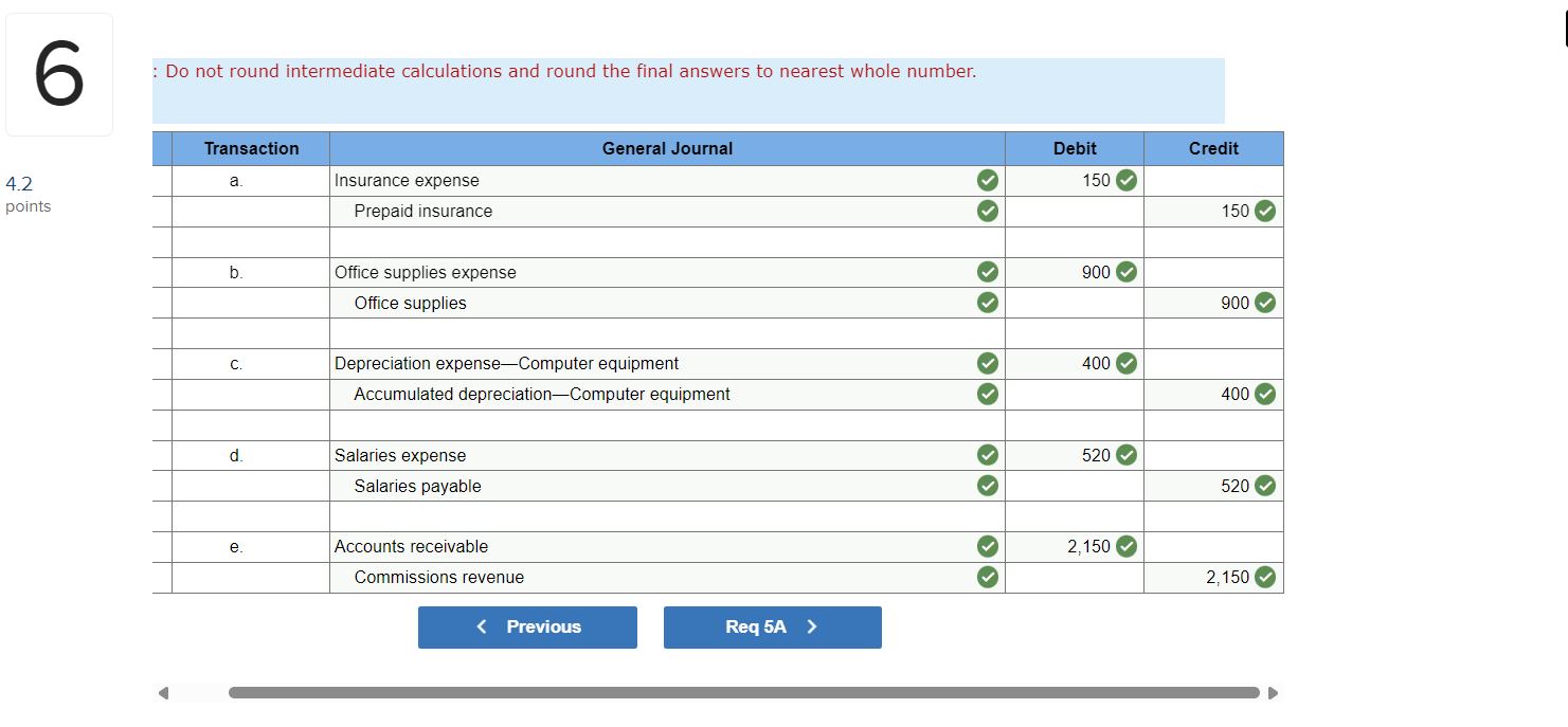 Homework: Adjusting Accounts Problems Assignment