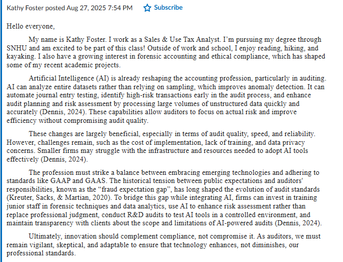 For your response posts, address the following: