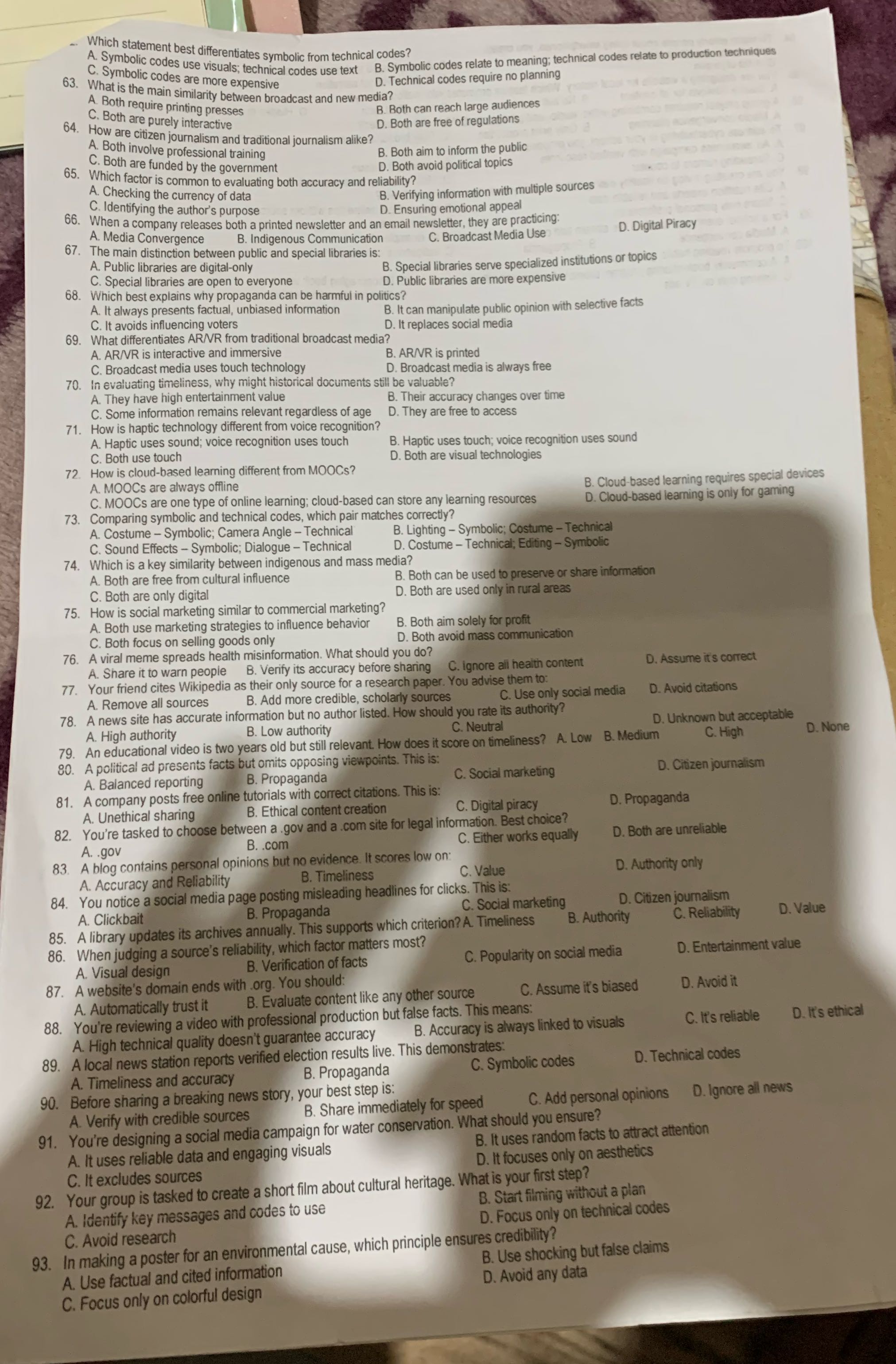 Answer this Which statement best differentiates