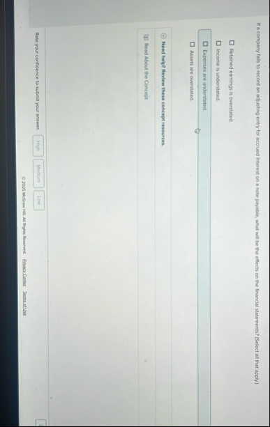 If a company fails to record an adjusting entry