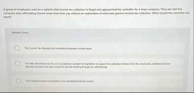 A group of employees read on a webilie that