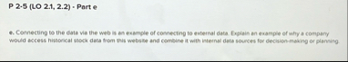 P 2 . 5 ( LO 2 . 1 , 2 . 2 ) = Part e 4 .