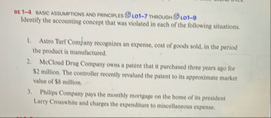BE 1 - 4 BASIC ASSUMPTIONS AND PRENCIPLES LOT - 7