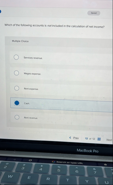 q , Which of the following accounts is not