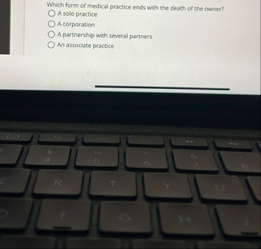 Which form of medical practice ends with the