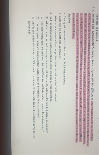 committed, and assigned. 2 - 4 . Research Case -