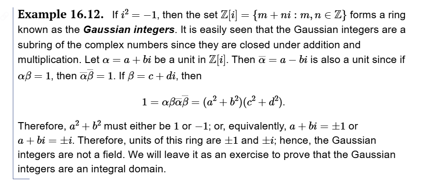 this one? Example 16.12. If i? = 1, then the set