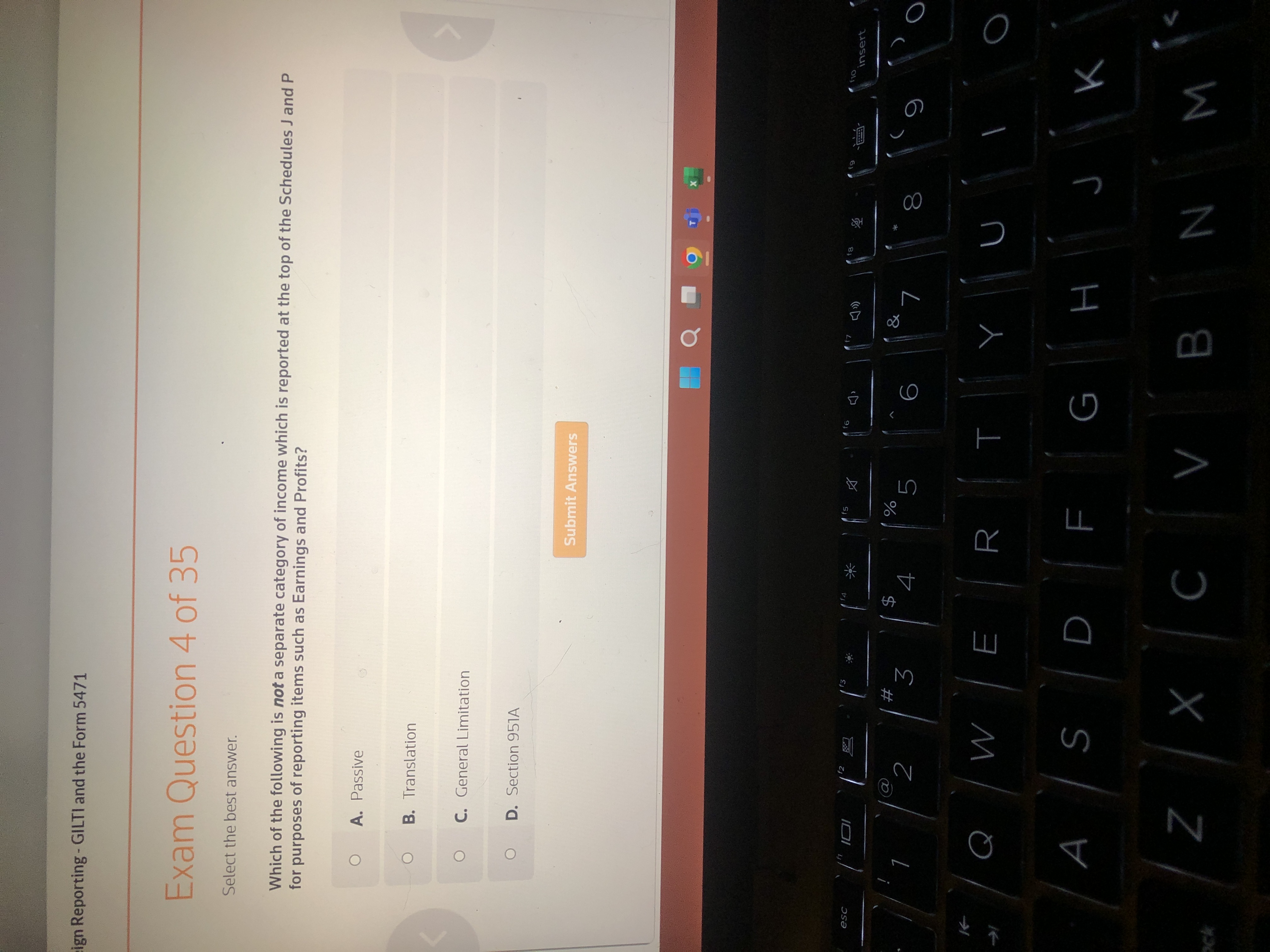 Select the best answer. Which of the following is