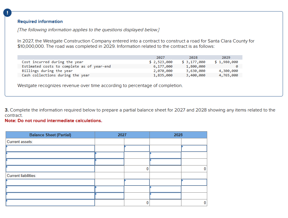 Required information [The following information