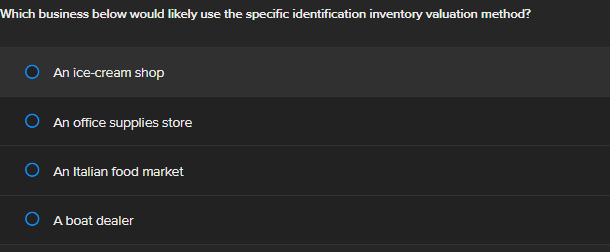 ANSWER Which business below would likely use the