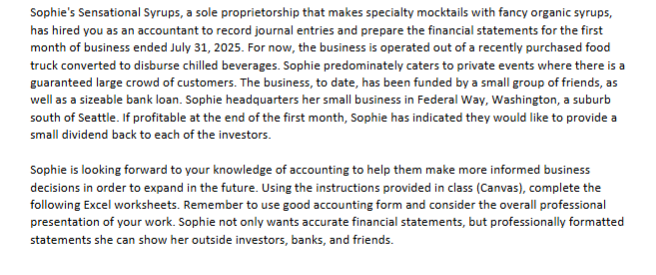 Balance Sheet Using proper heading and