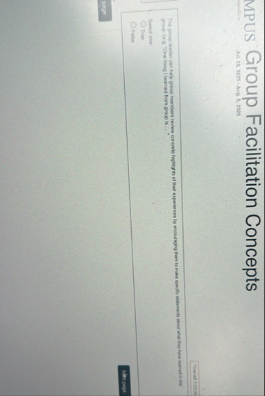 mpus Group Facilitation Concepts Jul. 2 8 , 2 0 2