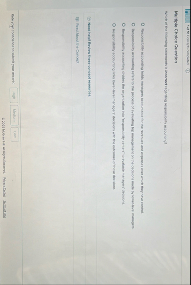 lu . . . . . . . . 1 of 1 0 Concepts completed