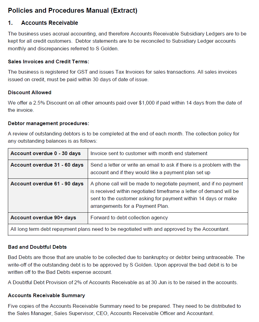 C omplete the following u sing the attached