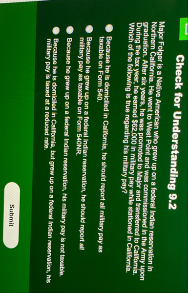 Check for Understanding 9 . 2 Major Folger is a