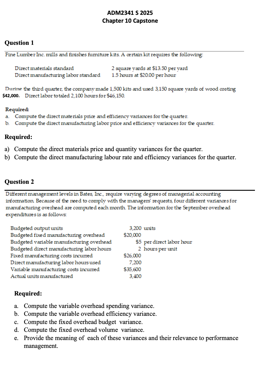 ADM 2 3 4 1 S 2 0 2 5 Chapter 1 0 Capstone