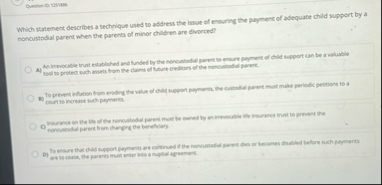 Which statement describes a technique used to