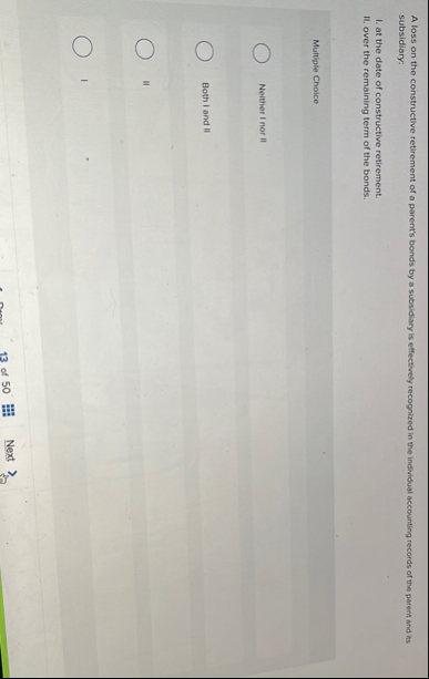 A loss on the constructive retirement of a