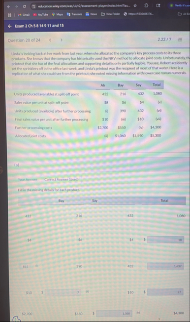 Exam 2 ch 5 8 1 4 9 1 1 and 1 5 Question 2 0 of 2