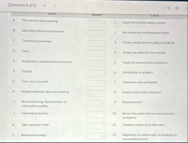 Question 6 of 6 thra Answer thrs A The practice