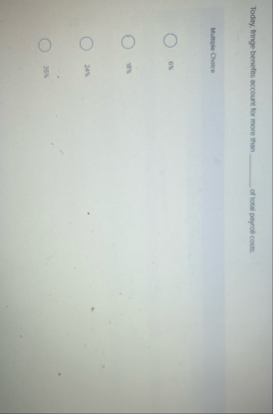 Today, fringe benefits account for more than of