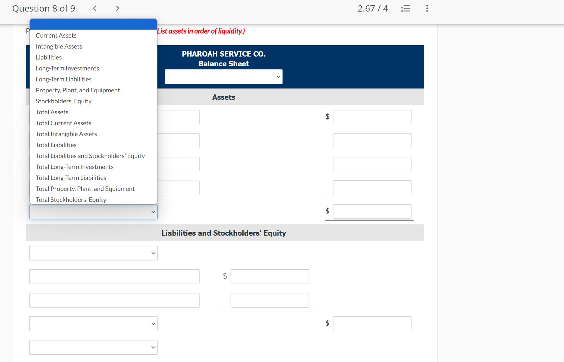 Your answer is correct. Prepare an income
